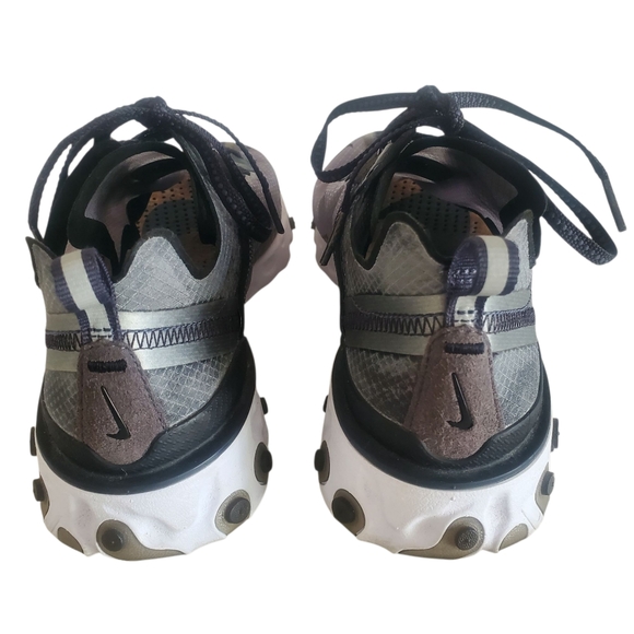 NIKE React Element 87 Black Anthracite/Gray Walking Performance Sneakers W7.5 M6 - Picture 4 of 12